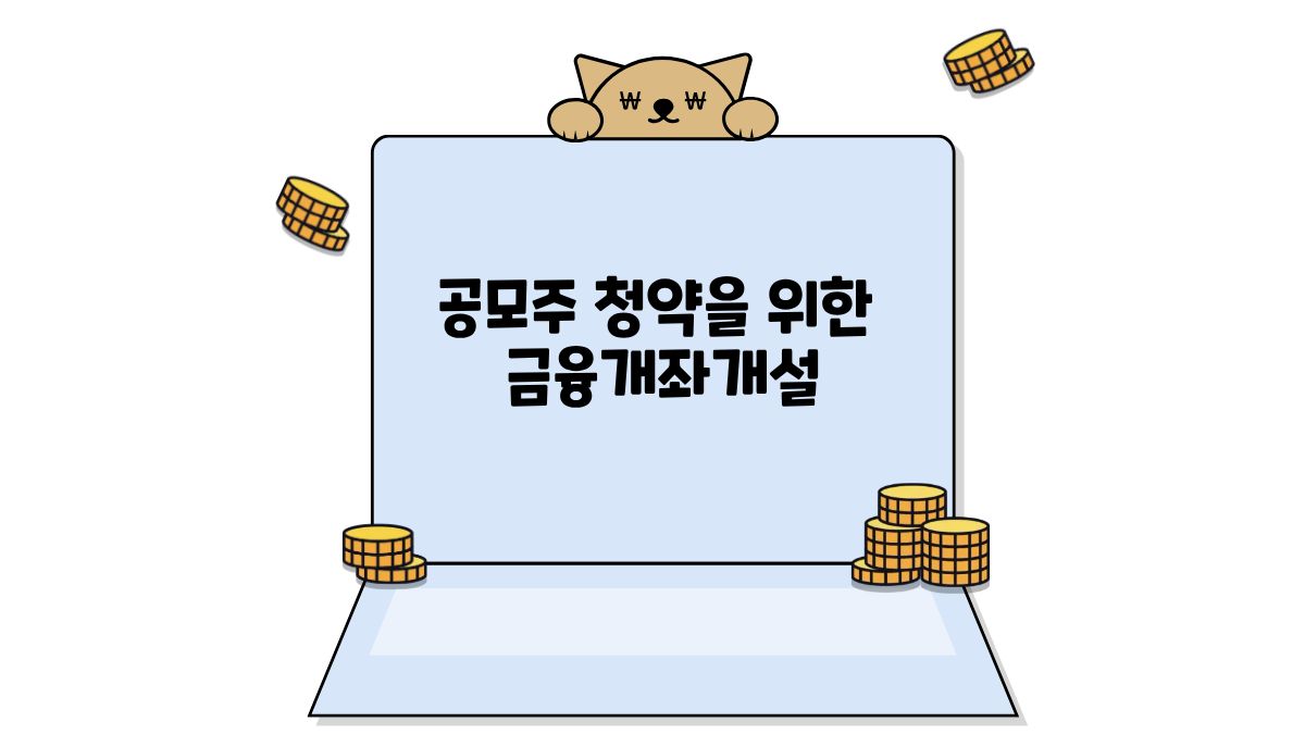 공모주 청약 필수 증권사 계좌 베스트 4 및 개설 제한 주의점